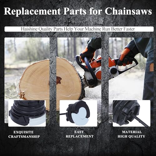 Benzinedop en 1 oliedop compatibel met Stihl kettingzaag FC70, FC70C, FS40, FS40C, tankdop en oliedop voor kettingzaag 4