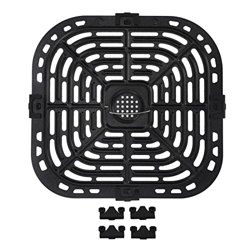 Vervanging Grill Pan voor lucht friteuse, 304 Roestvrij staal vervanging slijpplaat voor lucht friteuse, 24x23cm/9.4x9in, Accessoires voor lucht friteuse