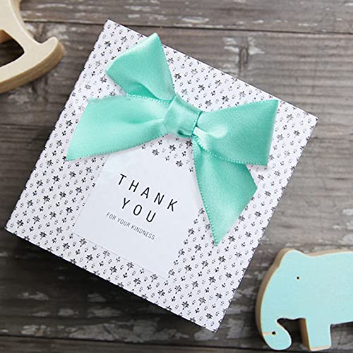 20 st. Kleine satin Bows Gift Ribbon Handgemaakte Satin Ribbon Bow voor Gift Wrapping Handgemaakte DIY kerst bruiloft (rood)