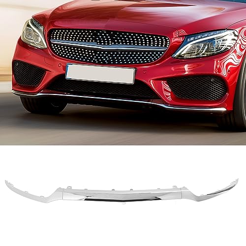 3 Piece Front Bumper Lagere Chrome Finish Vervanging voor Benz C-klasse W205 C205 A205 S205C43 - Duurzaam materiaal, Eenvoudig te installeren, Ideale vervanging, voor 3