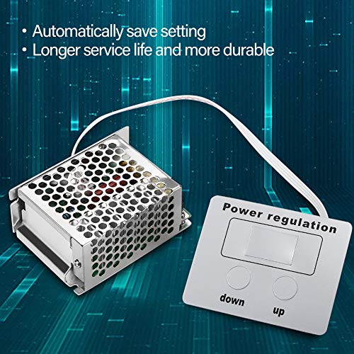 Spanningsregulator, AC 220V 4000W SCR Digital Spanningsregulator Dimmer Thermostat