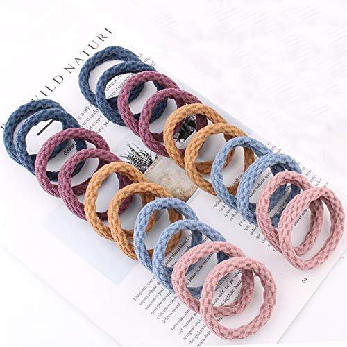 100 stuks haarbobbels elastisch vlechtrubber haar elastisch haar elastisch haar elastisch haar elastische band in 10 kleuren (Net) 5