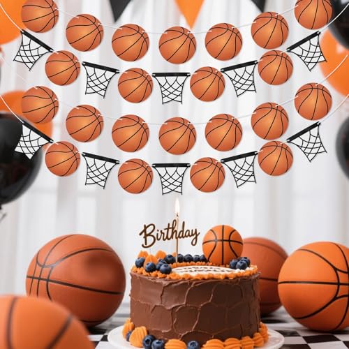 4 st. Basketbal partij Banner Set, No-DIY Basketbal party decoraties sportthema Hangers voor verjaardagsfeestjes jongens tieners muur decoratie 5
