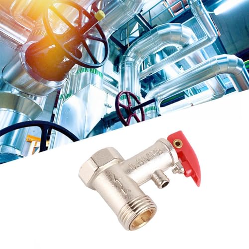 Veiligheidsventiel 1/2," 0,9 MPa Messing vernikkelde veiligheidsventiel voor waterverwarmers