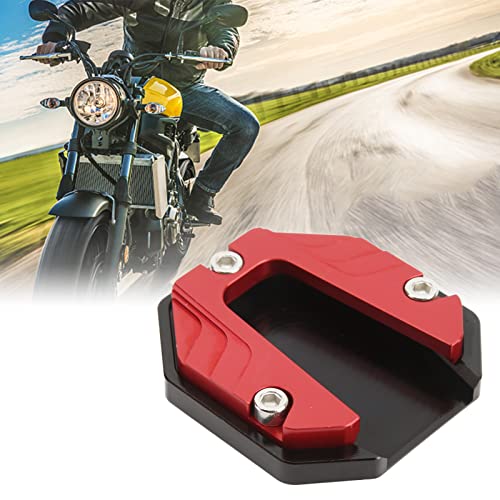 Motorfiets Side Stand Plate Pad Hoge sterkte Kick C Ressie VerenMotorfiets Foot Side Stand Support Plate Motorcycle Extender Foot Side Stand (Rode) 3