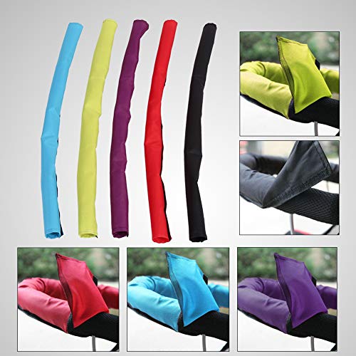 Baby kinderwagen Stof Handvat Bar Waterdichte Pushstoel Handvat Warmer Handschoenen Hoes Baby Peuter Pram Bumper Bar Handle Mouw zwart
