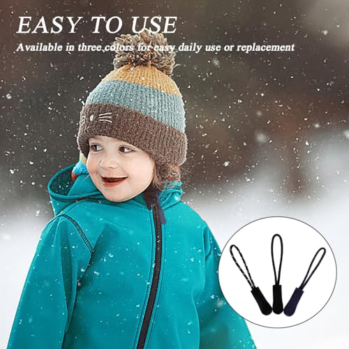 30 st ritssluitingen, ritssluiting ritssluiting tags koord trekt non slip rits tags universele vervanging rits verlenging rits rits trekken voor rugzakken, koffers, tenten, trolley cases 3