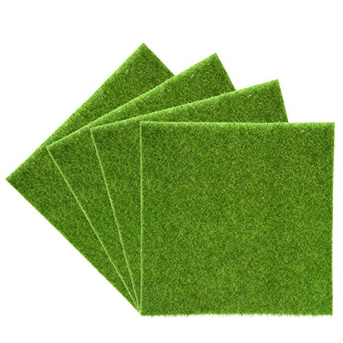 2 maten synthetische kunstgras mat groen non-woven stof nep gras gras gras tapijt gazon tuin Micro Landschap Ornament Home Decor Tapijt voor Huisdieren(30 * 30cm) 3