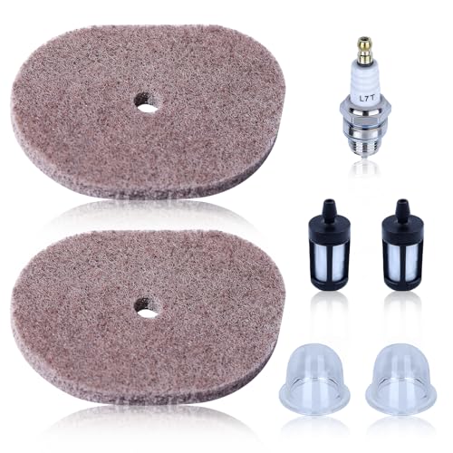 Set van 2 luchtfilters voor Stihl FS40 FS40C FS50 FS50C FS50L FS56 FS56R FS56RC FS56RC FS70 FS70C bosmaaier, vervanging 4144-122-800, luchtfilter met 4-takt motor