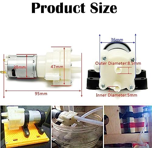 Mini DC 6V-12V R385 Zelfoplossende pomp voor Aquarium, Aquarium, Theemaker en Waterkoeling Elektrische Micro Vacuümpomp 4