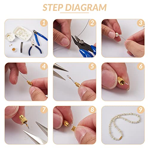 120 Sets messing kolom schroef kettingen 6 stijlen kolom barrel schroef sluiting End sluiting connectoren voor armband ketting sieraden maken DIY ambachten 5