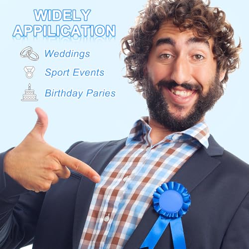 Blanke Award Ribbon, 10st Prijs Ribbon Award Medal Winnaar Ribbon Erkenning Deelname Ribbon voor Wedstrijd, Sportevenement en Feest, Bruiloft, Paars 4