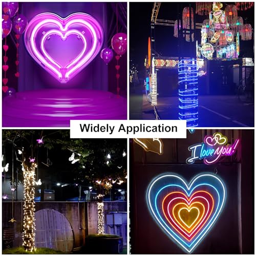 100 stuks LED Strip clips Montage haken met clips en schroeven voor 15mm-17mm Neon RGB lichtkabel Transparant 5