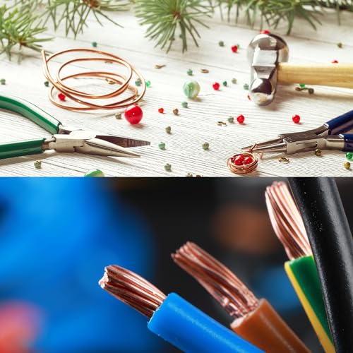 Vaste koperen draad 66 Voeten 25 Meters 99,9% Pure koperen draad 0,5mm Zachte kralen Draad metaal fabriek Stengels voor sieraden ambachten (20 Metres) 5