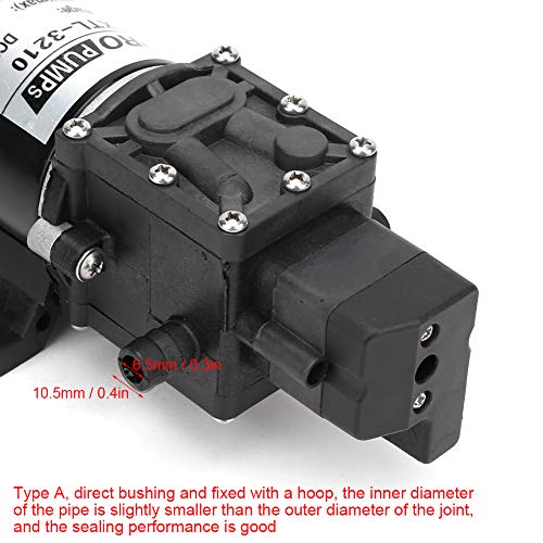 Micro Diafragm Pump, 24 V, 100 W, 8 L/m, Elektrische Hogedrukwaterpomp, Zelf-Priming Pomp, Waterdruk Diafragm Pomp met drukschakelaar voor het reinigen van voertuigen van industriële planten, Membrane 5