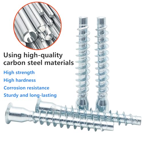 20 stuks bevestigen meubelschroeven, M7 x 30mm bevestigingsschroeven, schroeven hexagon, voor snelle verbindingen en reparaties 5