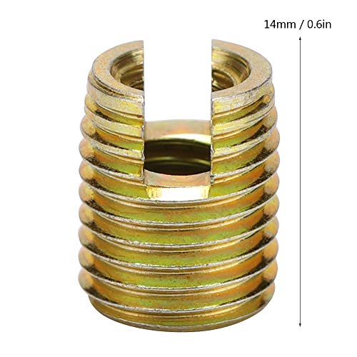 Zelftappende draad 20 st 302 Carbon Steel Schroef Reparatie Accessoires (binnen M6 1,0 buiten M10 1.5)