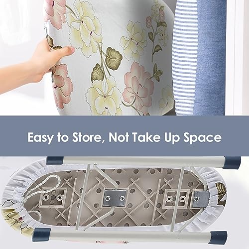 Space Saving Small Strijkplank Opvouwbaar Mini Strijkplank Home Travel Sleeve Strijkplank Mouw Manchetten Halsbanden Behandelingstabel (Peony) 5
