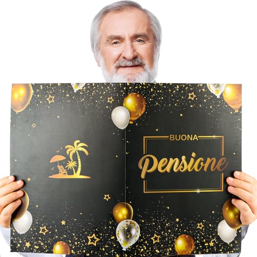 Groetkaart pensioen spelling goed pensioen met grote envelop pensioen afscheid collega's goud zwart pensioen gift man vrouw