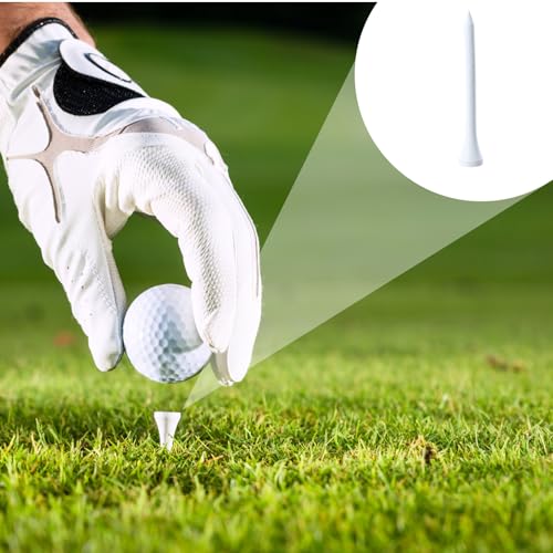 100st Golf Wood T Shirts 70mm Long Golf Tshirt Bamboo Wave Biologisch afbreekbaar wit voor bestuurder Golf Golf Tapijt 5