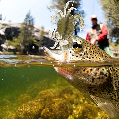 Vissen, 3 opties 3PCS Uitstekend visueel effect Vissen Krabben, Zeevissen voor wilde visserij (1#) 3