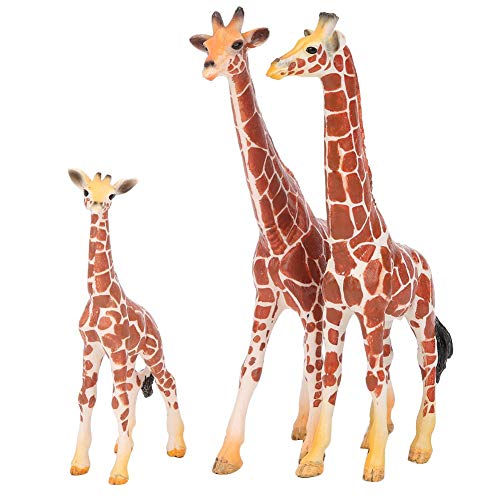 Giraffen Familie dierenfiguren Modellen Decoratie Efor Ducational Ornaments Giraffen familie set (1 Giraffen familie)