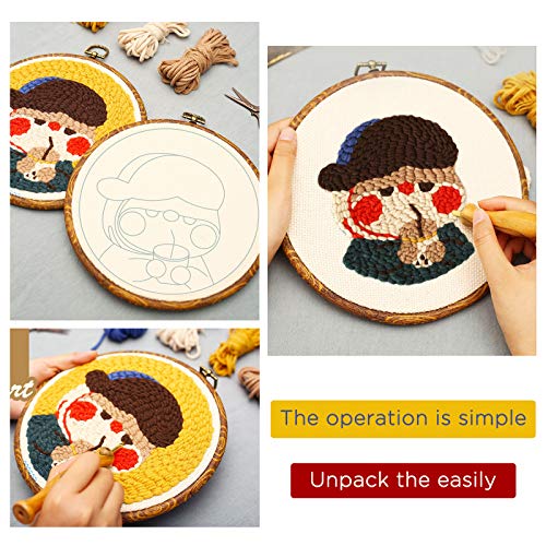 67x50cm Naaldwerk Stof,Linnen Naaldwerk Stof Monkdoek voor Punch Naalden Carpet-Punch Naalden Pinch Naalden 4