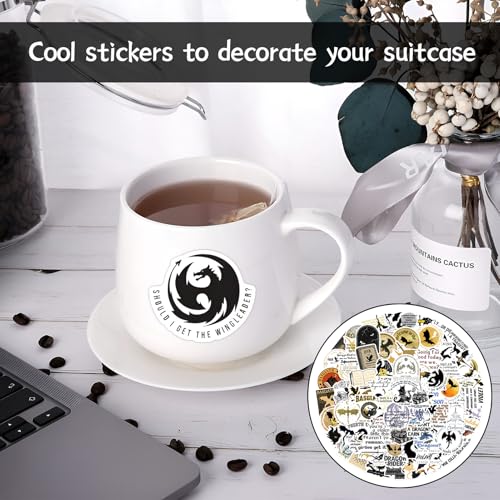 100 stuks Vierde Wing Stickers, Vierde Wing Merch, Boeken Stickers, Waterdichte VierdeWing Stickers, voor Skateboard, Scrapbook, Laptop, Auto, Gitaar 5