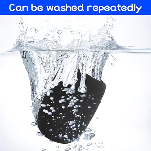 Verpakking van 5 Microfoon Windscherm, Pop Protection Microfoon, Stofdichte en antibacteriële Mic Foam Cover, Elastische Microfoon Foam voor Ktv, Outdoor Activiteiten (Zwart) 5