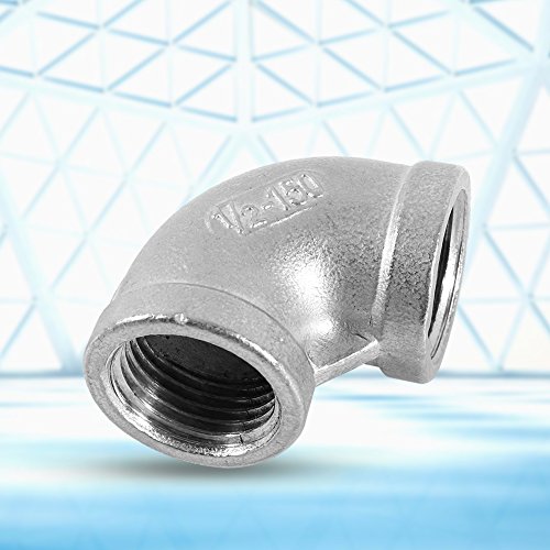 1/2" elleboogbuis connector 90 graden gebogen roestvrij stalen binnendraad DN15 90 graden gebogen roestvrijstalen draadbuis connector 4