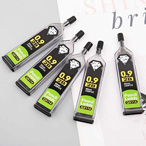 Loodvullers 0,3/0,5/0,7/0,9 HB 2B 2H Potlood Refill Lead, Break Resistant Mechanical Pencil Lead, 30 Per Tube, 5 Tubes (150 stuks)