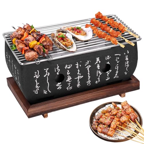 Japanse stijl BBQ Grill, Portable Food Charcoal Stove BBQ Plate Huishoud Barbecue Gereedschap voor Camping Strand Picnic