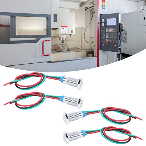 4 sets Ronde LED-voordraad, waterdicht, 2 kleuren, lichtsignaal, gemeenschappelijke anode, 8 mm, 36 V, professionele accessoires (rood, groen)