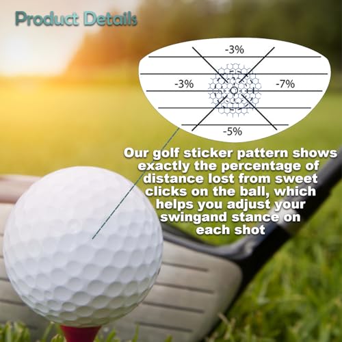 300 stuks Wave Bands Trainingslabels voor het verbeteren van nauwkeurigheid en afstand, Sweet Spot Analysis en zelfconsistentie, Iron Stick Stick Sticks 3