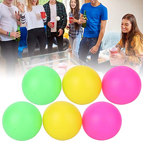 Set van 6 PVC Beach Speelgoedballen met Beach Racket Vervangingsaccessoires, Kleurrijk en Duurzaam voor Strandspelen en Kinderkunst Projecten