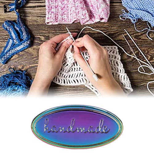 Handgemaakte metalen etiketten, Meerdere kleuren beschikbaar, DIY Pocket Labels, Handgemaakte etiketten voor sieraden maken, ambachten, Naaien, Kleding, Decoratie (wapenkleur) 3