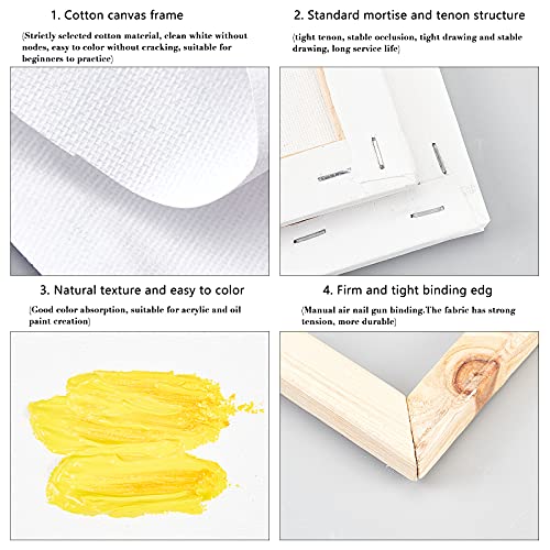 6 stuks 10x10cm Mini Canvas Panel Schilderen Ambacht Kleine houten Sketchpad Tekenbord voor het schilderen Craft Tekenen Decoratie Gift 4