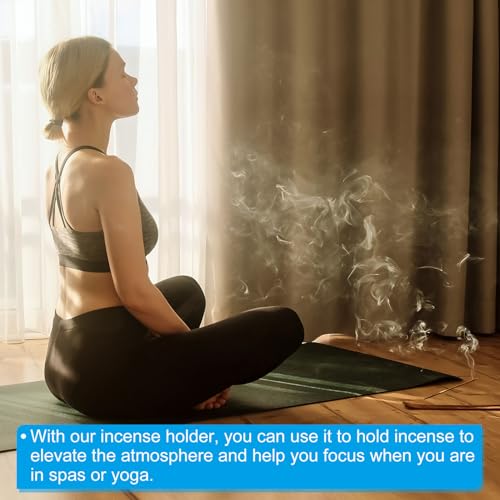 Incense Holder, Brass Incense Burner Cone Stick Holder met 9 holes Incense Stand Base voor Yoga Spa Room Home Office, 0,75 Inch Dia. 0,4 Inch High 5