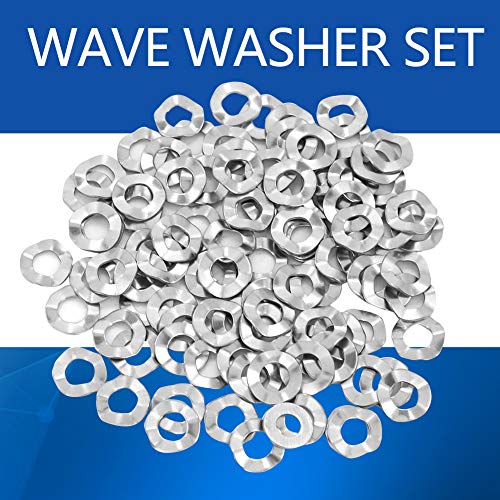 Lentering, Golfring, Roestvrij stalen golfring M3, M4, M5, M6, M8, M10, M12, M14, M20 [M4, Golfringen en Golfveren (#2) 4