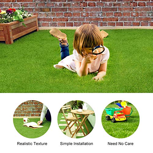 2 maten synthetische kunstgras mat groen non-woven stof nep gras gras gras tapijt gazon tuin Micro Landschap Ornament Home Decor Tapijt voor Huisdieren(30 * 30cm) 4
