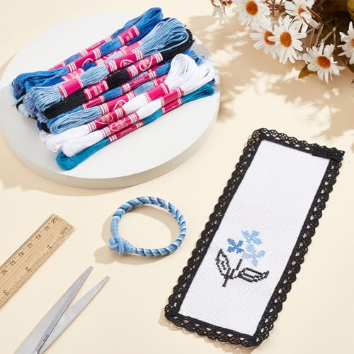 48 Stranden Sashiko Borduur Threads Set 2 Kleuren 0,4 mm Dikte voor vriendschap armbanden hand borduren Thread Naaimachines 4