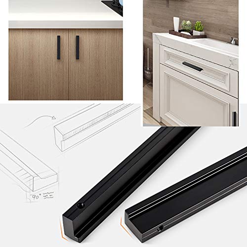 10 Eenheden L 90° Keukenkast deurkruk Pull Knobs Dresser Lade Sets, Aluminium, Solid, Gat Spacing 96m m