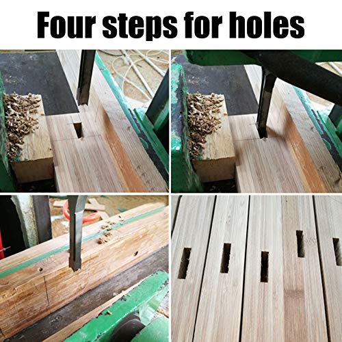 20mm vierkant gat boor bit houtbewerking lager staal hout Mortise beitel gat boorgereedschap bit Set 3