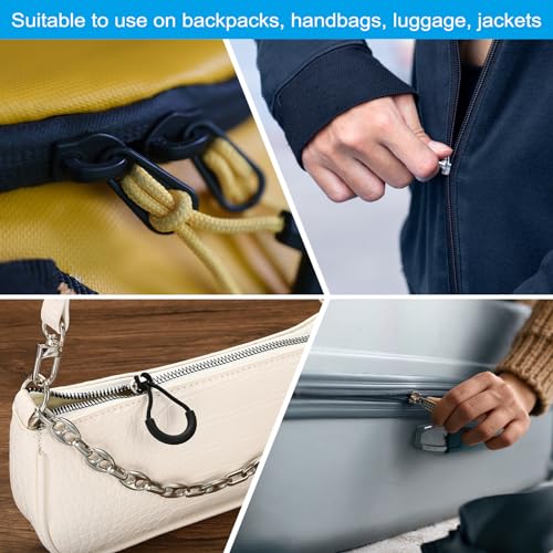 Zelf-lichtgevende rits trekt vervanging, 20 st verlengsnoer handvat tab tag extender glow in de donkere fixer voor bagage rugzakken jassen 5