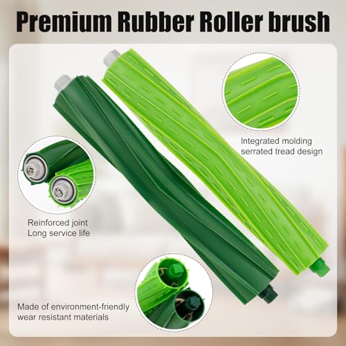 18 st Vervanging voor Roomba Combo I5, I5+, J5, J5+ Stofzuigeronderdelen, 2 hoofdborstels, 6 zijborstels, 6 Hepa Filters, 4 stofzakken 3