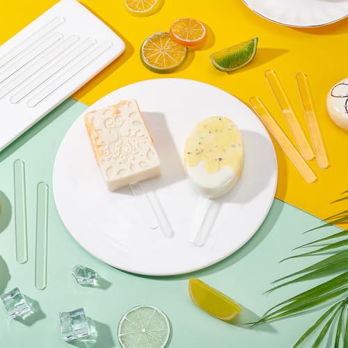 100 stuks ijssticks, 4,5 inch herbruikbare cakesicle Sticks acryl cakesicle Sticks voor snoep, ijs, taart, snacks, feest, DIY Ambachten 4