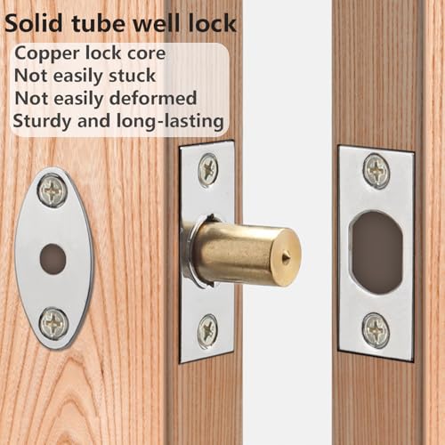 1PCS Door Security Rack Bolt, Mortice Deur Bolt met Star Wrench, Anti-diefstal deur slot Bolt, Security Mortice Rack Bolts, Dode Bolts voor Deuren Windows, 60mmx30m m 5