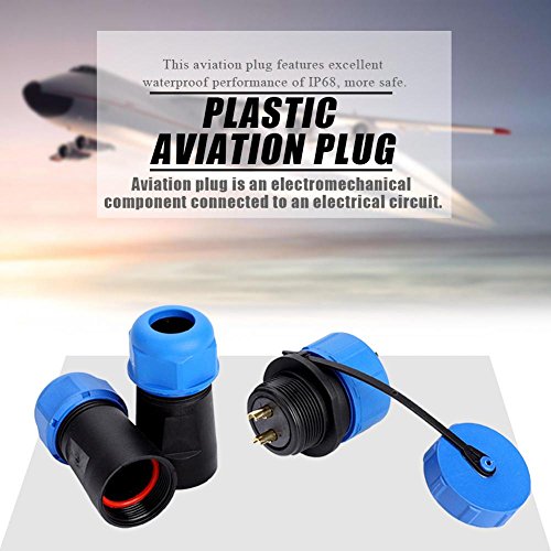 Conneteur à l'Aviation Étanche Câble, Conneteur à l'aviation Prise SP21 IP68 2/3/4/5/7/9 / 12pin (2 PIN)