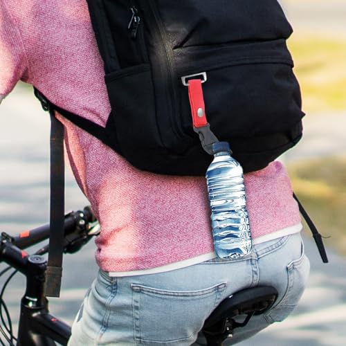 4 Pack Nylon Waterfleshouder Clip, Rugzakhouder Haak, Karabiner Strap Outdoor Water Bottle Buckles voor Camping Wandelen Reizen Vissen 5