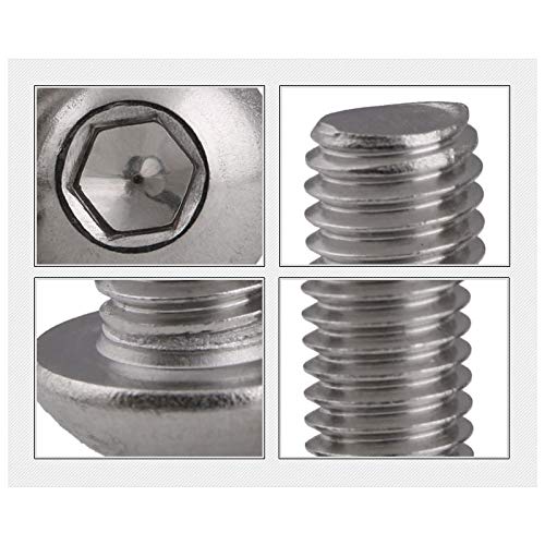 Kogelkopschroeven, Allen Bolts, A2/304 Roestvrij stalen schroeven, M3/M4/M5/M6/M8/M10